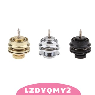 [Lzdyqmy2] หัวเข็มขัดล็อกสายคล้องกีตาร์ กันลื่น สีทอง สําหรับกีตาร์ DIY