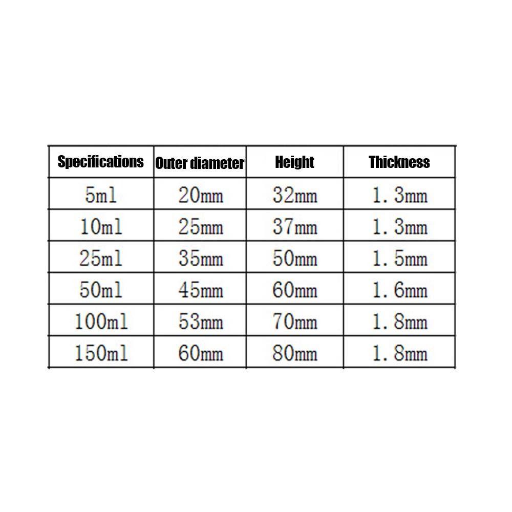 Cyberpulse บีกเกอร์ทําความร้อนลิปสติก, Thicken Heavy Glass Low Form Beakers, Multifunctional DIY โปร่งใสความร้อน-resist วัด Beaker เคมี Lab