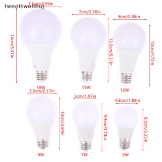 หลอดไฟสปอตไลท์ LED Tw E27 5W 7W 9W 12W 15W 18W สีขาวอบอุ่น