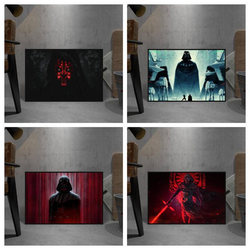 Star wars Movies Poster ภาพวาดผ้าใบตกแต่งผนัง