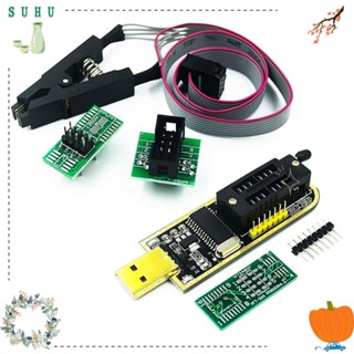 Suhu SOIC8 SOP8 ชิปแฟลช IC คุณภาพสูง CH341A 24 25 Series DIY