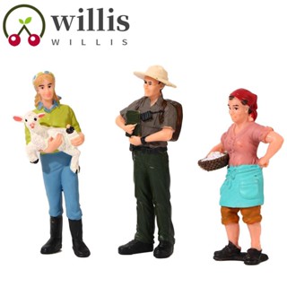 Willis ฟาร์มมนุษย์ ฟิกเกอร์ Shepherd โมเดิร์น แอคชั่น เด็ก คนงาน คนงาน Wrangler ตกแต่งบ้าน