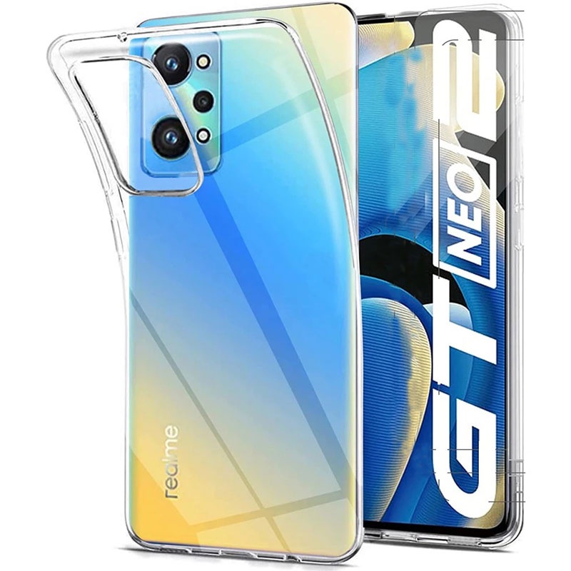 เคสโทรศัพท์มือถือ สีใส กันกระแทก สำหรับ Realme GT 2 Master Neo 5 3 3T 2 Neo2 Neo3 X7 Q3 Pro V15 Narzo 50i 50A Prime Note 60 50 4G 5G 2022 2024