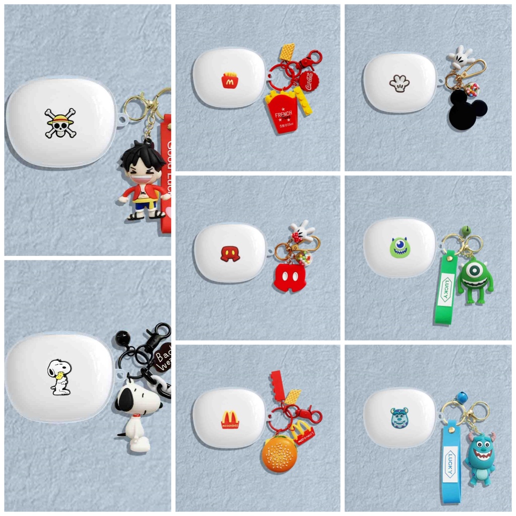 เคสหูฟัง แบบใส ป้องกันกระแทก ประดับจี้มอนสเตอร์ตาโตน่ารัก สําหรับ EDIFIER X1 X1S X2S X3 X3S