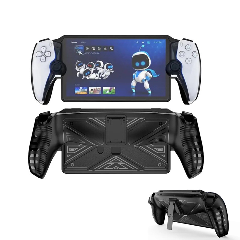 เคสป้องกัน พร้อมขาตั้ง สําหรับ Sony Playstation Portal Case TPU กันกระแทก เคสด้านหลัง สําหรับ PS Portal Game อุปกรณ์เสริม