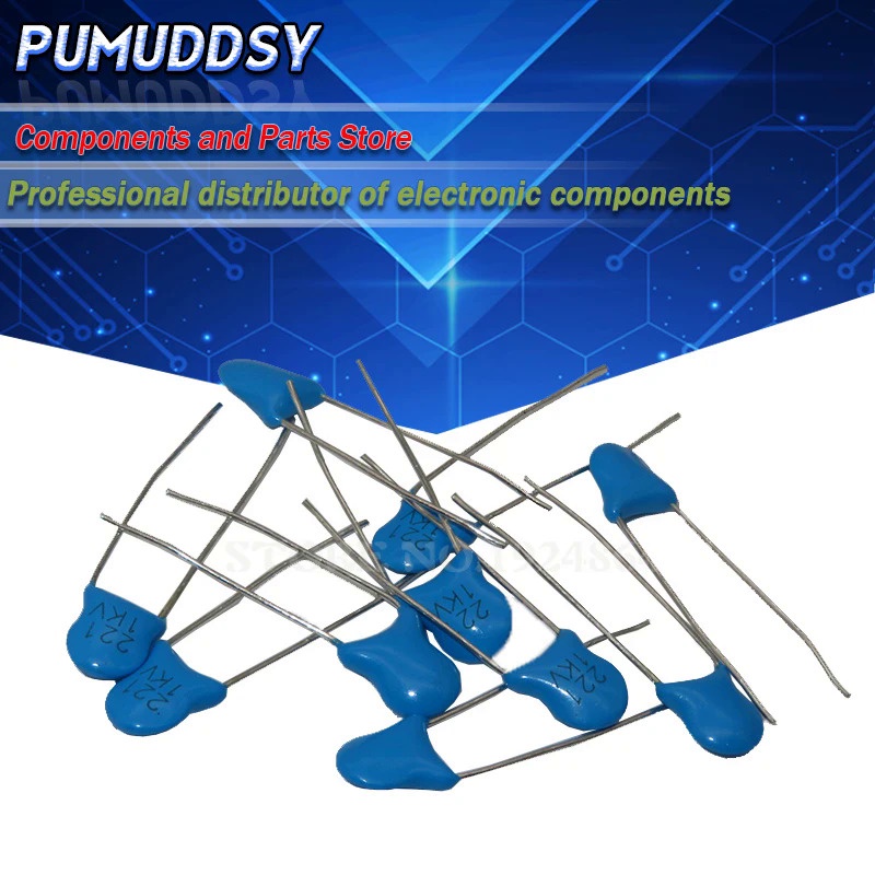 20PCS ตัวเก็บประจุเซรามิกแรงดันสูง 1KV 33PF 82PF 100PF 220PF 470PF 560PF 1NF 2.2NF 4.7NF 10NF 22NF 1