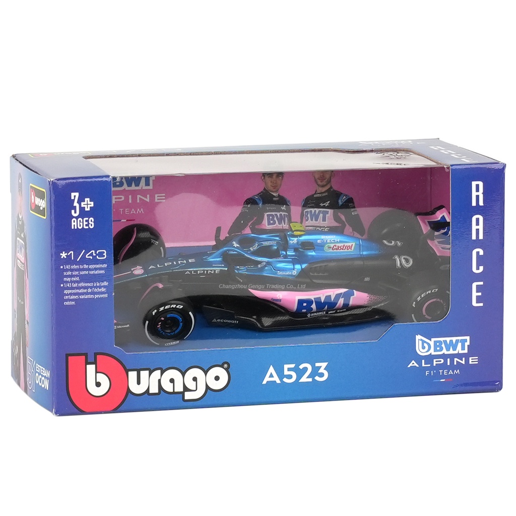 Bburago 1:43 BWT Alpine 2023 A523 #10 #31 F1 โมเดลรถยนต์จําลอง อัลลอยด์ ของเล่นสําหรับเด็ก