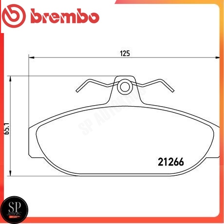 BREMBO ผ้าดิสเบรคหน้า VOLVO 740, 760 (2.0 2.3 2.4 2.8) 83-92 P86 005B
