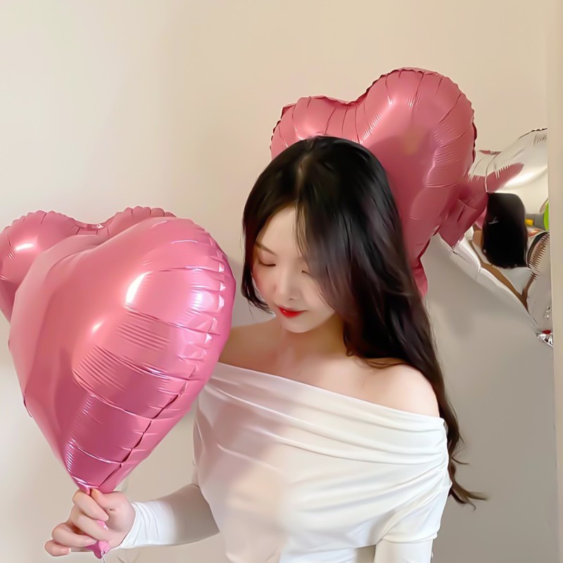 ลูกโป่งฟิล์มอลูมิเนียม รูปหัวใจ ขนาด 18 นิ้ว สีสันสดใส สําหรับตกแต่งปาร์ตี้วันเกิด งานแต่งงาน วันวาเลนไทน์ จํานวน 5 ชิ้น - รูปที่ 3
