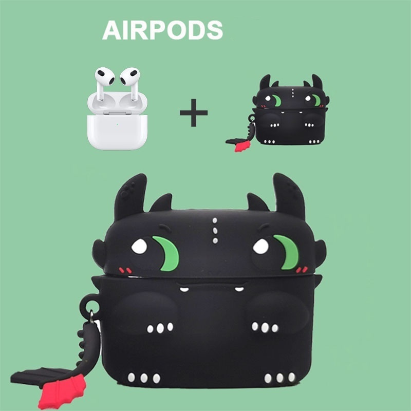 Tws Air 3 ชุดหูฟังบลูทูธไร้สาย พร้อมเคสป้องกัน ลายการ์ตูน สําหรับโทรศัพท์ Android และ IOS