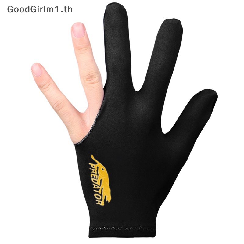 GoodGirlm1 สามนิ้ว Full-Finger Snooker Pool Cue ถุงมือบิลเลียดสําหรับมือซ้าย TH
