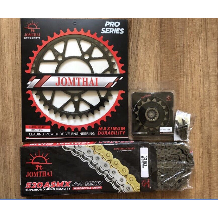โซ่สเตอร์จอมไทย Rebel500/CB500X(ปี 2019+)/CBR500R(ปี2022+)/CB500F(2022+)/NX500/CL500