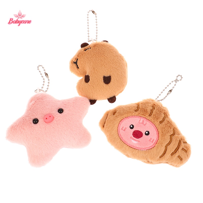 Byce> Capybara พวงกุญแจ จี้ตุ๊กตาการ์ตูน Star Squeak ของเล่นสําหรับเด็ก