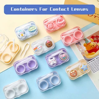 C28 กล่องเก็บคอนแทคเลนส์ ลายการ์ตูนน่ารัก พร้อมส่ง
