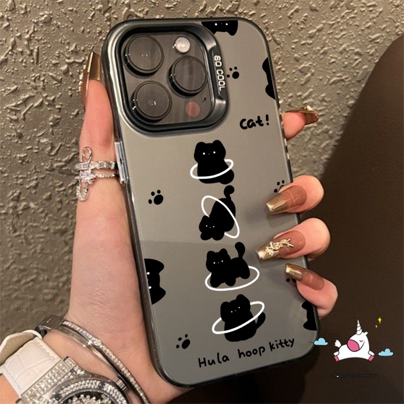 เคสโทรศัพท์มือถือแฟชั่น แบบนิ่ม ลายการ์ตูนแมวน่ารัก หรูหรา สําหรับ IPhone 15 Pro Max 11 14 12 13 15 Pro Max X XR XS Max 15 14 Plus