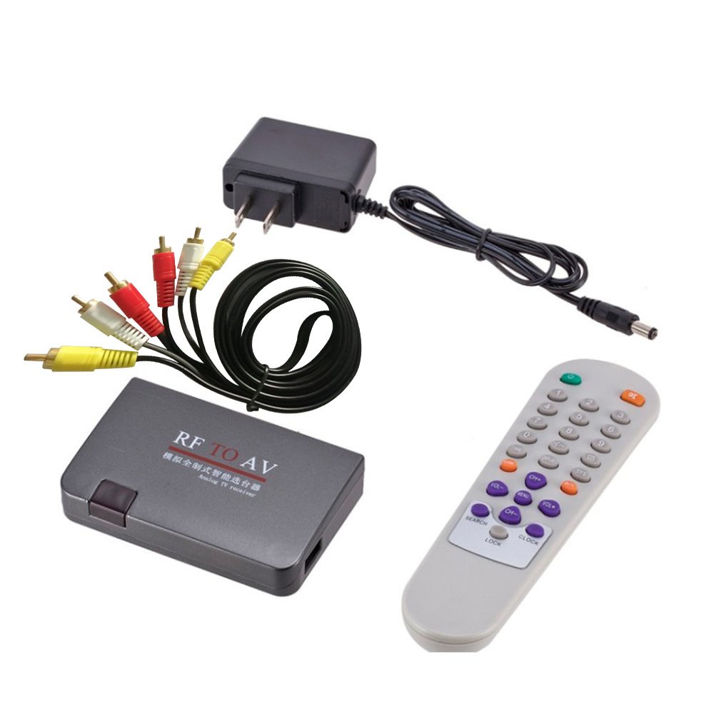 ☮yunhai☮  RF To AV Analog TV Receiver Converter Modulator Adapter USB with Video Cable