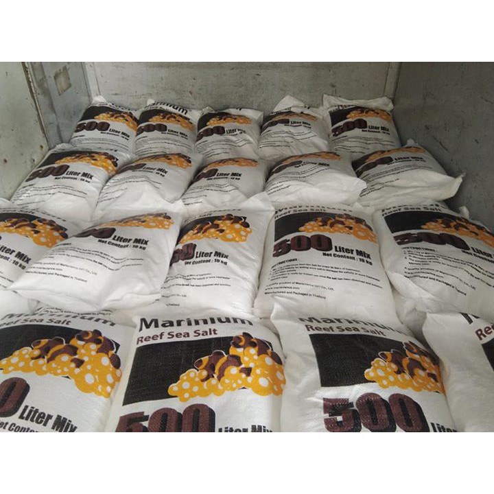 ล๊อคใหม่ล่าสุด MARINIUM Sclentific Sea Salt 7 kg. (ยกกระสอบ) เป็นเกลือสูตรที่สามารถเลี้ยงปลาทะเลทุกชนิด  เกลือทำน้ำทะเล