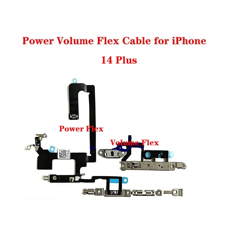 ปุ่มปรับระดับเสียง สวิตช์เปิด ปิด สายแพรริบบิ้น สําหรับ iPhone 14 Plus Pro Max อะไหล่เปลี่ยน thumbnail 6