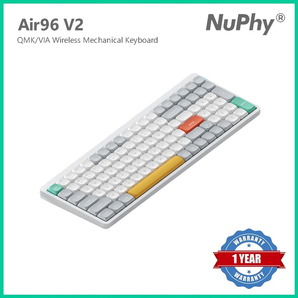 NuPhy Air96 V2 QMK/VIA คีย์บอร์ดไร้สาย