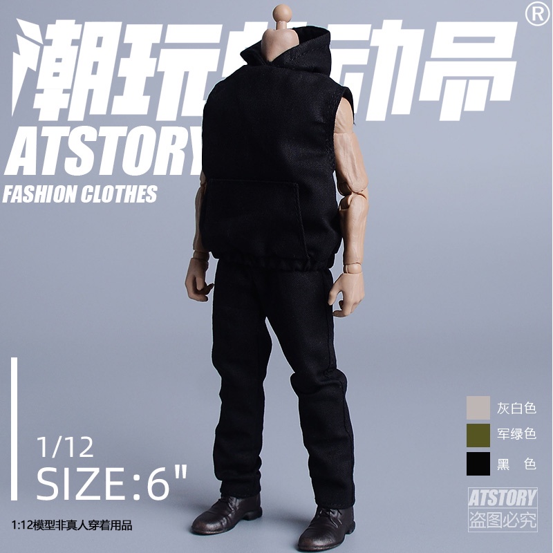 สินค้าใหม่ เสื้อกันหนาวแขนกุด มีฮู้ด กางเกงขายาว ลาย Toy Story 1: 12 20 ซม.