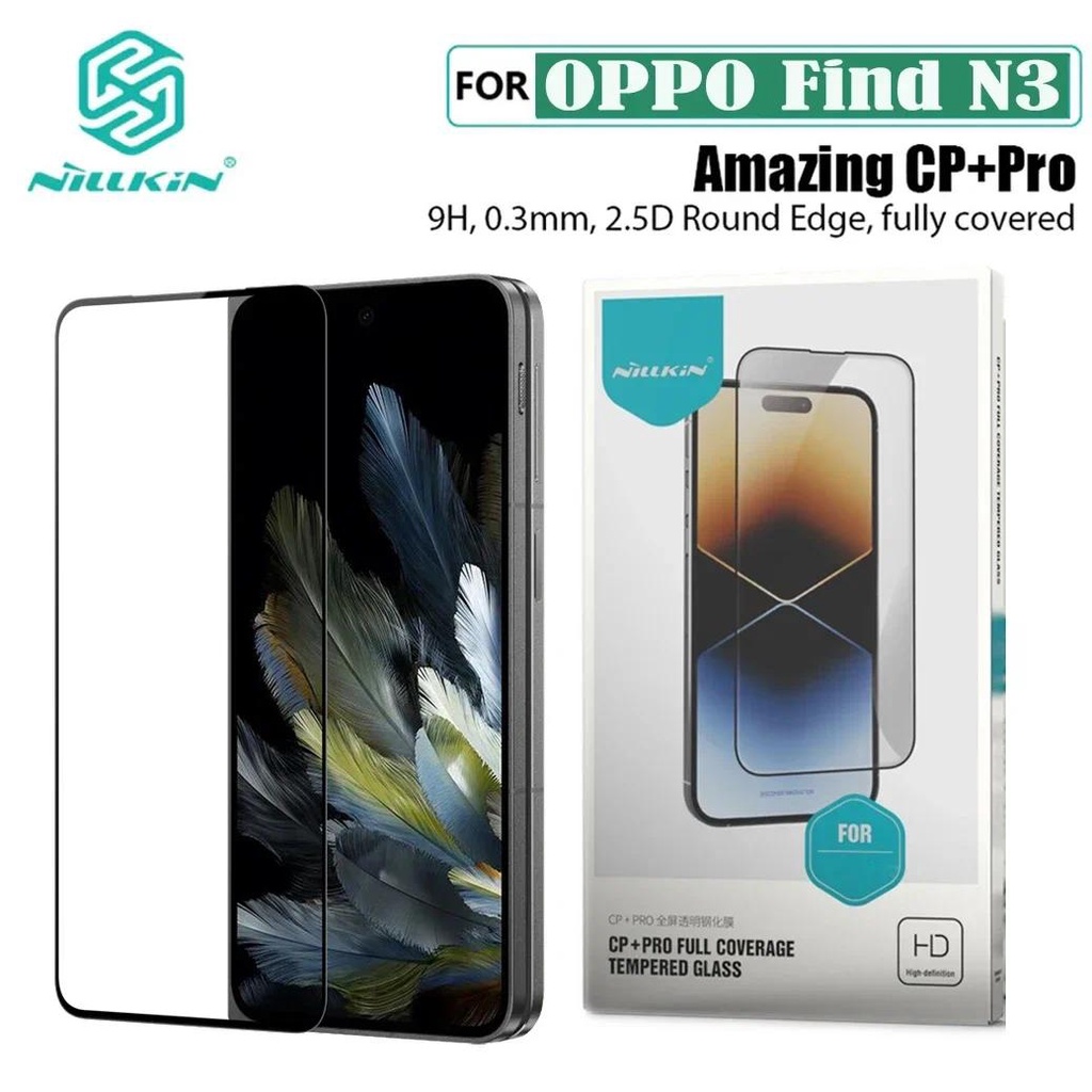 ฟิล์มกระจก OPPO Find N3 Nillkin CP+Pro แบบเต็มจอ ฟิล์มกระจกสำหรับ OPPO Find N3