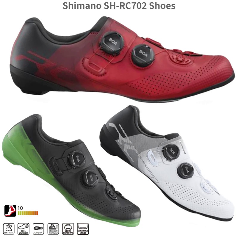 รองเท้าจักรยาน Shimano SH RC702 RC701 RC7 รองเท้าถนนคาร์บอนระบายอากาศ SH-RC702 รองเท้าล็อคถนน RC701 