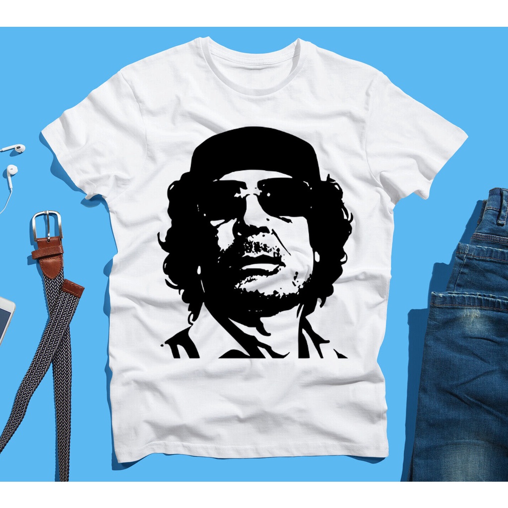 2024 เสื้อยืดแฟชั่นผู้ชายใหม่ Mummar Gaddafi, I Love Libya เสื้อยืด