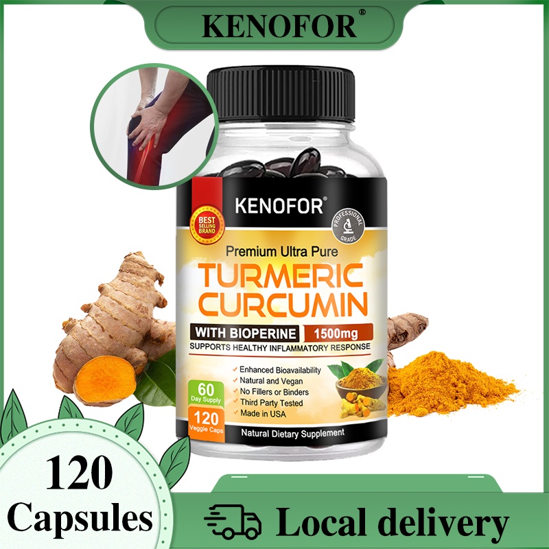 Kenofor Curcumin และ piperine เพิ่มการดูดซึมทางชีวภาพ สนับสนุนการตอบสนองที่ดีต่อสุขภาพ และส่งเสริมกระดูกและข้อต่อที่แข็งแรง
