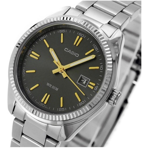 Casio MTP-1302 Enticer Series Men Stainless Steel Watch MTP1302D-1A2 MTP-1302D-1A2