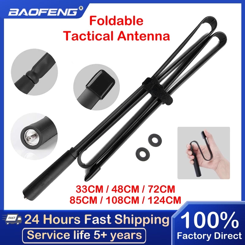Baofeng CS เสาอากาศวิทยุสื่อสาร UV 5R UV82 UV-888S UV10R SMA ตัวเมีย ดูอัลแบนด์