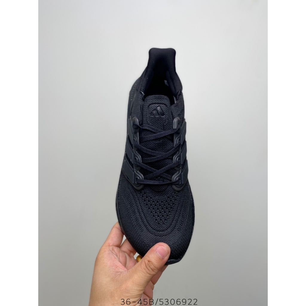 UA Shoes Adidas Ultra Boost 21 Triple Black Running Shoes For Men Women