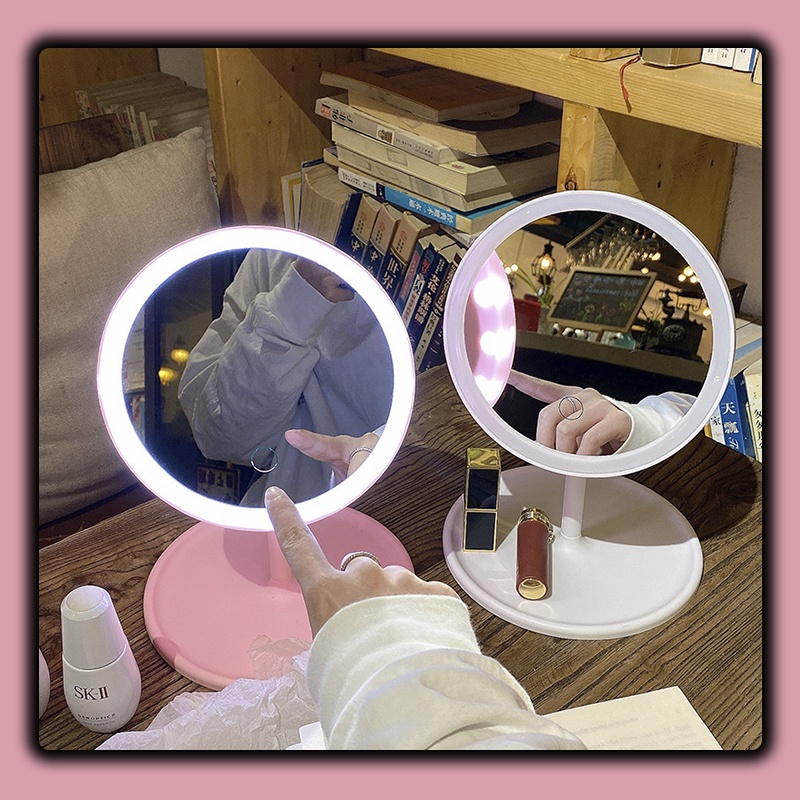 (ร้านไทย)กระจกแต่งหน้าLED กระจกมีไฟส่องหน้า แบบพกพา ความงามและของใช้ส่วนตัว อุปกรณ์เสริมความงาม