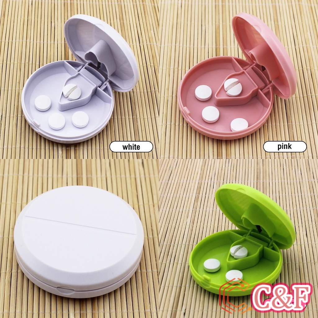 C&F กล่องตัดยา รุ่นใหม่ ใบมีดคม ที่แบ่งเม็ดยา ที่ตัดเม็ดยา ที่ตัดยา ที่แบ่งยา ตลับใส่ยา pill cutter - รูปที่ 7