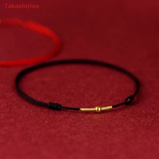 (Takashitree) สร้อยข้อเท้า เชือกนําโชค แฮนด์เมด สีแดง ปรับได้ แฟชั่นคู่รัก สําหรับผู้ชาย ผู้หญิง