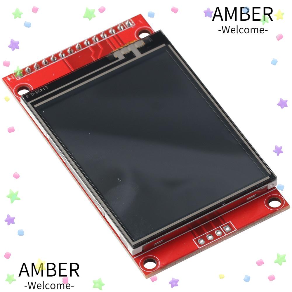 Amber แผงหน้าจอสัมผัส LCD 2.4 นิ้ว SPI TFT STM32 5V 3.3V ใช้งานง่าย สําหรับ PCB ILI9341 Arduino