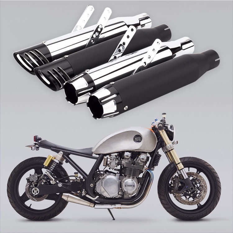 Hfmoto ท่อไอเสียรถจักรยานยนต์ สไตล์เรโทร สําหรับ Harley Muffler IRON 883 W800 XV950R