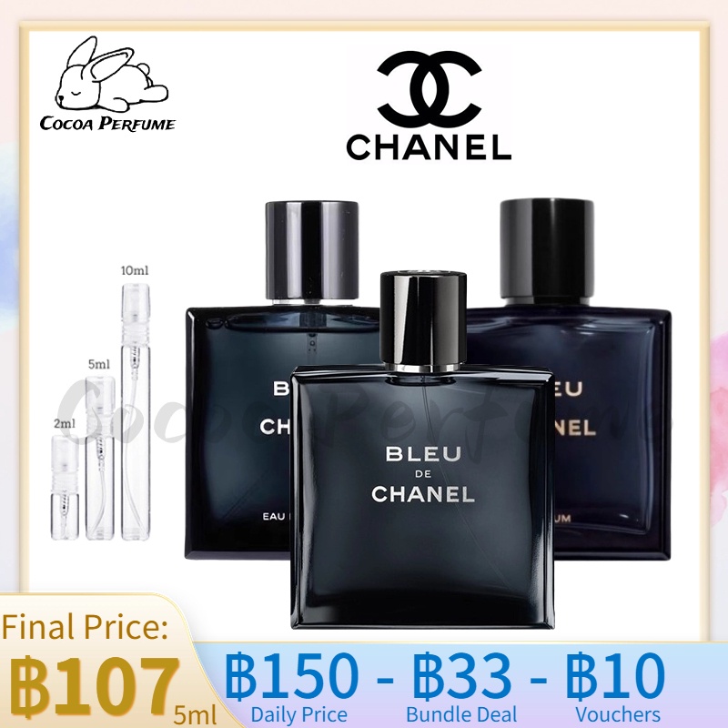 【 ✈️สปอตของแท้💯】 Chanel Bleu de Chanel Eau de Parfum Spray EDP &amp; EDT &amp; Parfum 2ml / 5ml / 10ml