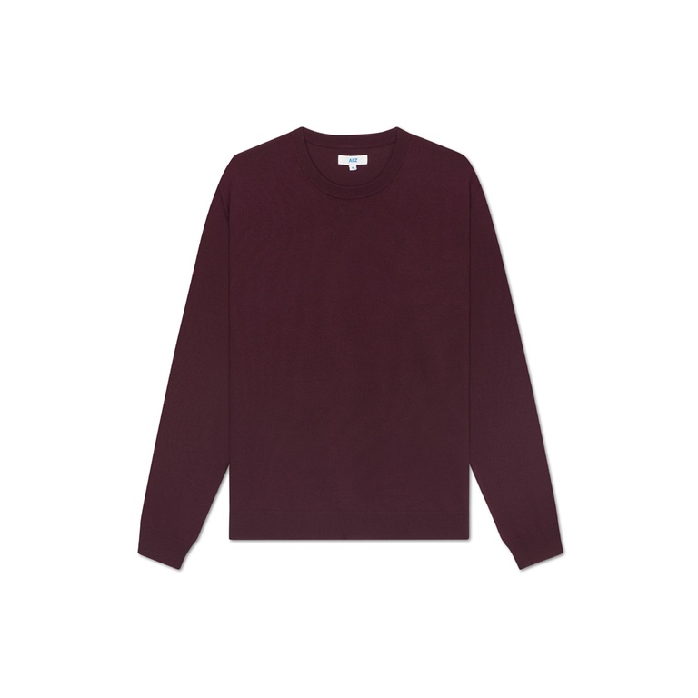 AIIZ (เอ ทู แซด) - เสื้อสเวตเตอร์คอกลมผู้ชาย ผ้าแฟลตนิต Men's Solid Flatknit Round-Neck