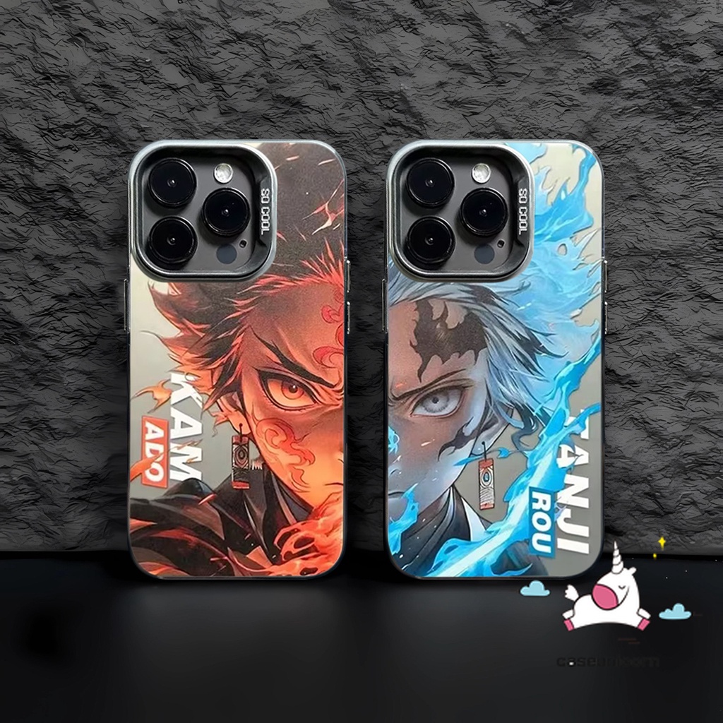 เคสโทรศัพท์มือถือ แบบนิ่ม ลายการ์ตูนอนิเมะ Demon Slayer หรูหรา สําหรับ IPhone 7Plus 11 14 13 15 12 Pro Max X XR XS Max 8 7 Plus SE 2020
