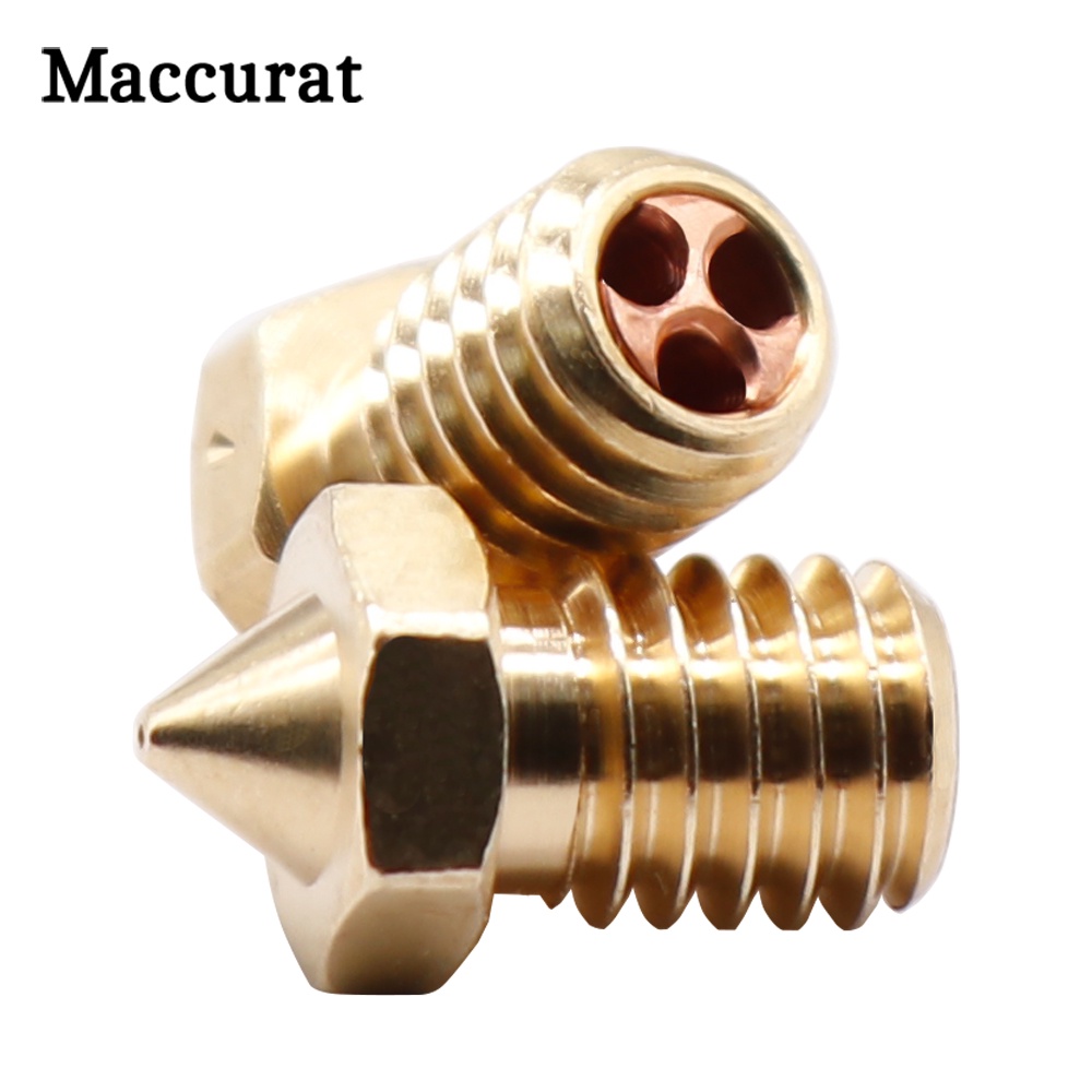 3D เครื่องพิมพ์หัวฉีดสําหรับ 1.75/3.0 มม.E3DV6 Clone-CHT เคล็ดลับหัวฉีดทองเหลืองทองแดงหัวพิมพ์ 0.4/0.6/0.8 มม.ไหลสูง
