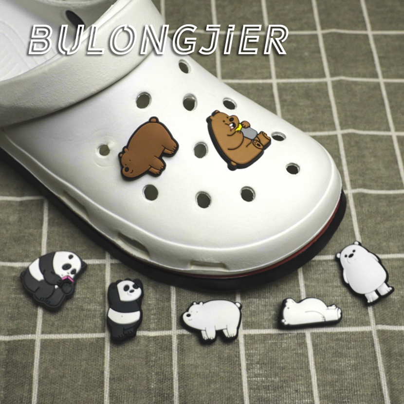 Jibz Croc / Croc Button / ปุ่มจี้จระเข้ / อุปกรณ์เสริมรองเท้า Clog / แอนิเมชั่นการ์ตูน