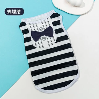 🇹🇭พร้อมส่ง🇹🇭 👔👕 เสื้อแขนกุดสกีนลายแฟชั่นสุดน่ารัก ผ้ายืด for สัตว์เลี้ยง สุนัข หมา แมว