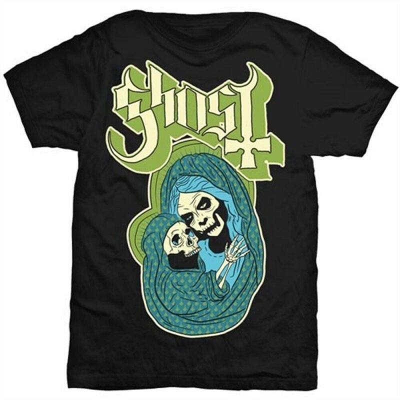 แฟชั่น Wanyg เสื้อยืดลําลอง แขนสั้น พิมพ์ลาย Rockoff Trade Ghost สีดํา เหมาะกับการเล่นกีฬา ของขวัญวันเกิดวันพ่อ สําหรับผ
