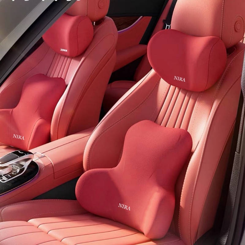 Automotive Headrest Lumbar Support Pillow Set Car Pillow Neck Pillow Car Seat Lumber Support Pillow 