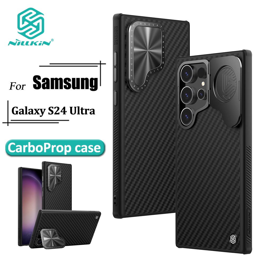 Nillkin CarboProp เคส สําหรับ Samsung Galaxy S24 Ultra เคสโทรศัพท์ เส้นใยอารามิด + เคสกันกระแทก TPU