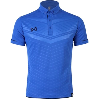 Warrix เสื้อโปโล พิมพ์ลาย วอริกซ์ WA-3318N 3318 LAVIDA สีทอง,คราม,เทา,น้ำเงิน,ฟ้าอ่อน ไม่ต้องรีด