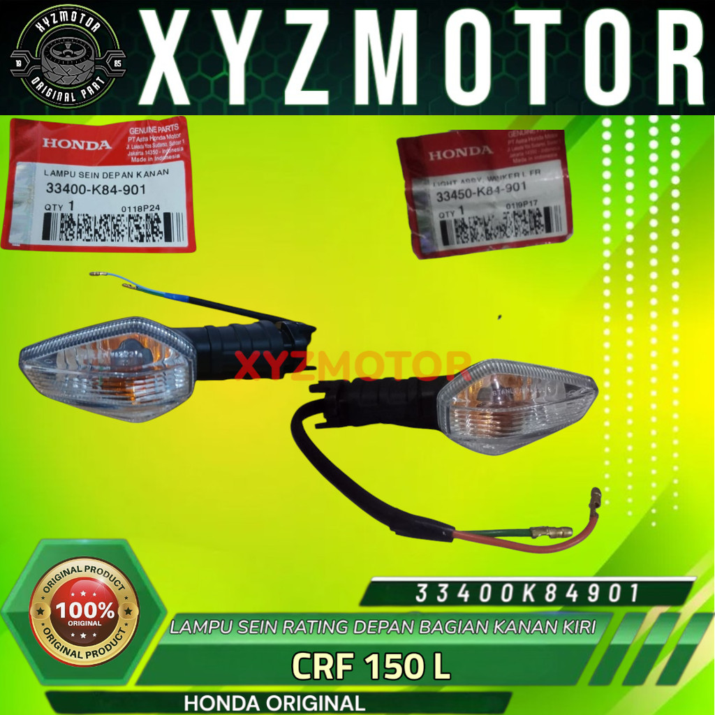 ด้านหน้าขวาและซ้าย REATING TURN SIGNAL LIGHTS CRF 150 AHM 33450-K84-901 33400-K84-901