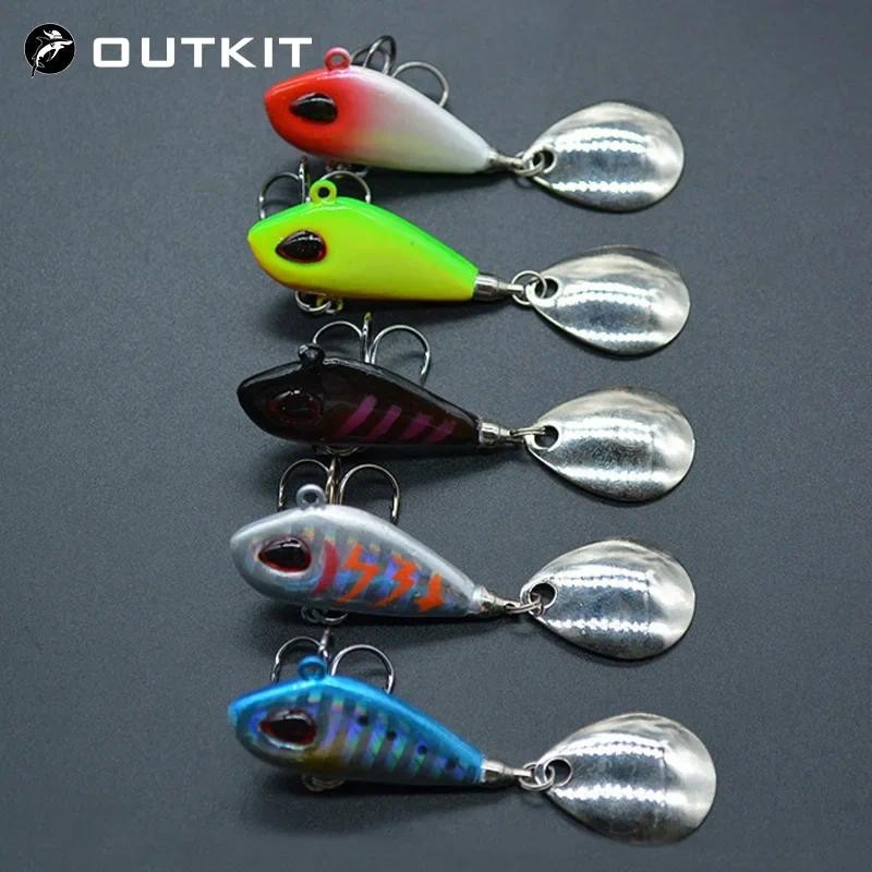 Outkit ใหม่โลหะ Mini VIB พร้อมช้อนเหยื่อตกปลา 6g10g17g25g 2 ซม.ตกปลา Pin Crankbait การสั่นสะเทือน Spinner Sinking เหยื่อ