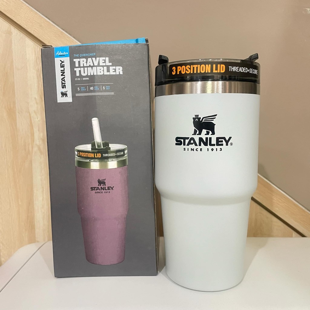 ป้ายยา แก้ว STANLEY Travel Tumbler ขนาด 23 oz พร้อมหลอดในตัว พร้อมส่ง 7 สี ตามภาพ
