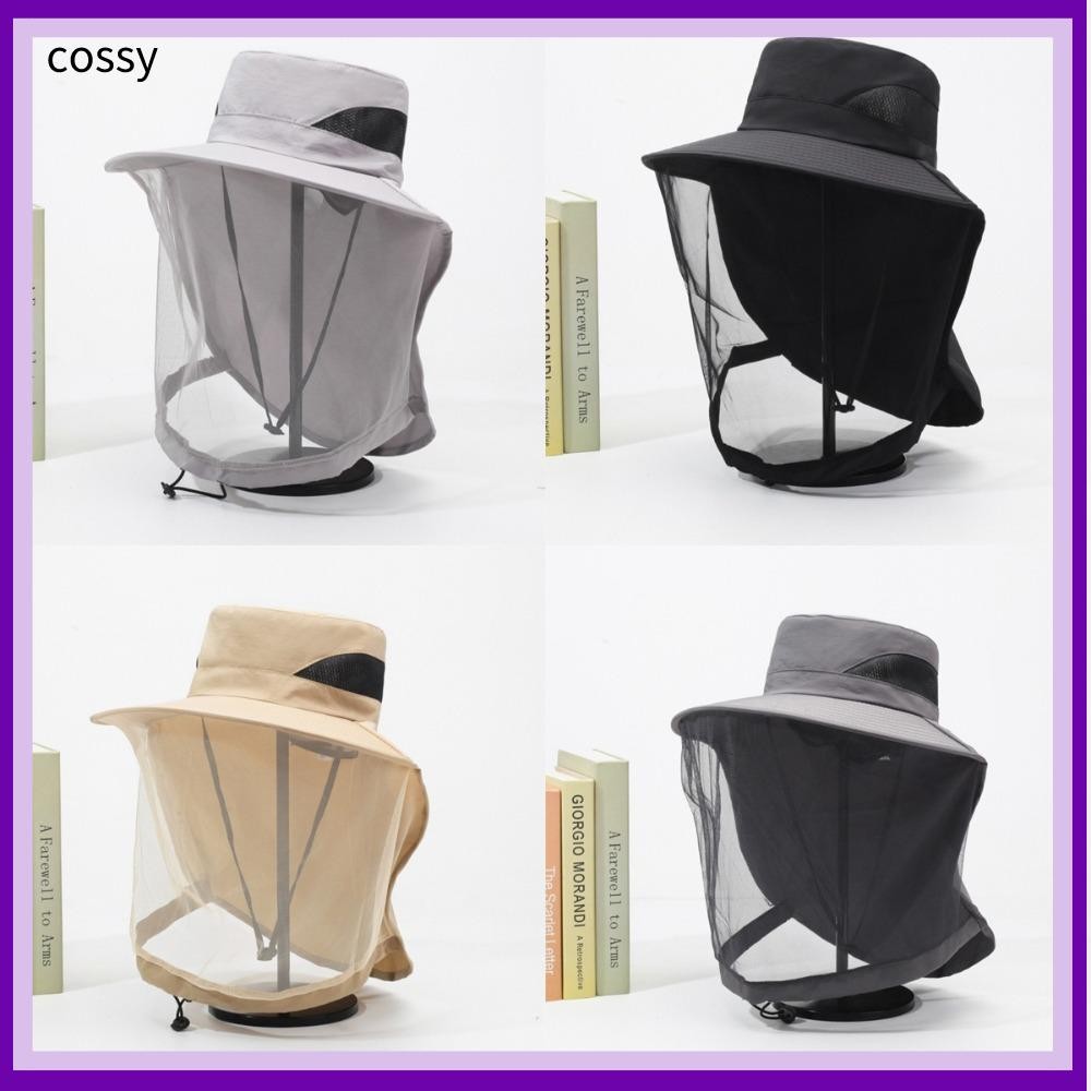 Cossy หมวกบักเก็ต, หมวกตาข่ายกันยุง, ป้องกันยุงแมลงป้องกันผึ้งแมลงหมวกกันแมลงกลางแจ้ง